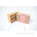 Natural Cork Yoga Blocks TPE Pattern Pilates Bricks